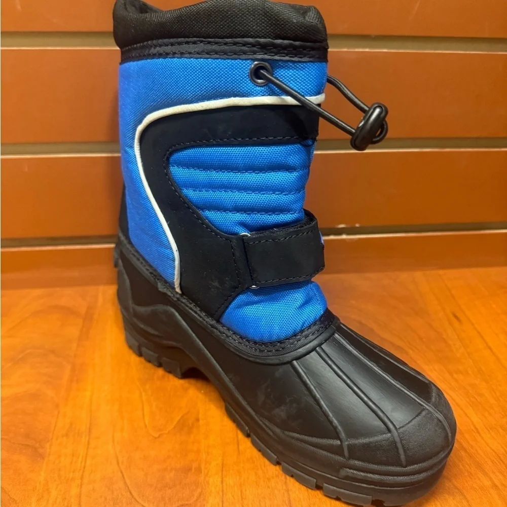 Blue and Black Kids Winter Boots